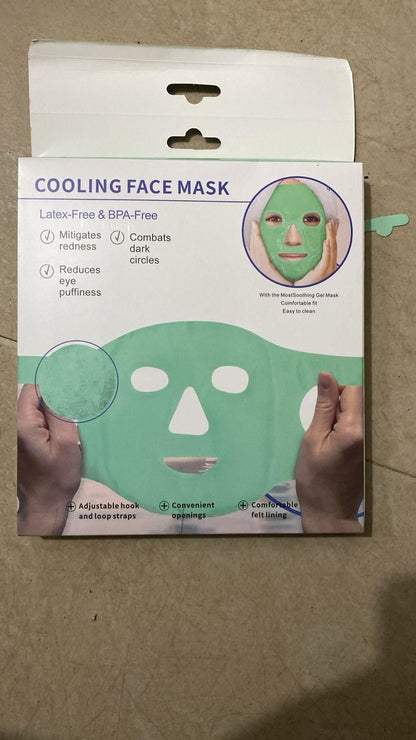 Cool Gel Full Face Mask Summer Ice Cooling Sleeping Mask