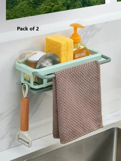 Retractable Sponge Storage Hanging Rack Pack of 2